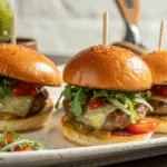 Joanna Gaines Burgers and Fries Recipe (Easy Homemade Family Favorite) joanna gaines burgers and fries recipe Joanna Gaines burgers and fries recipe on rustic table