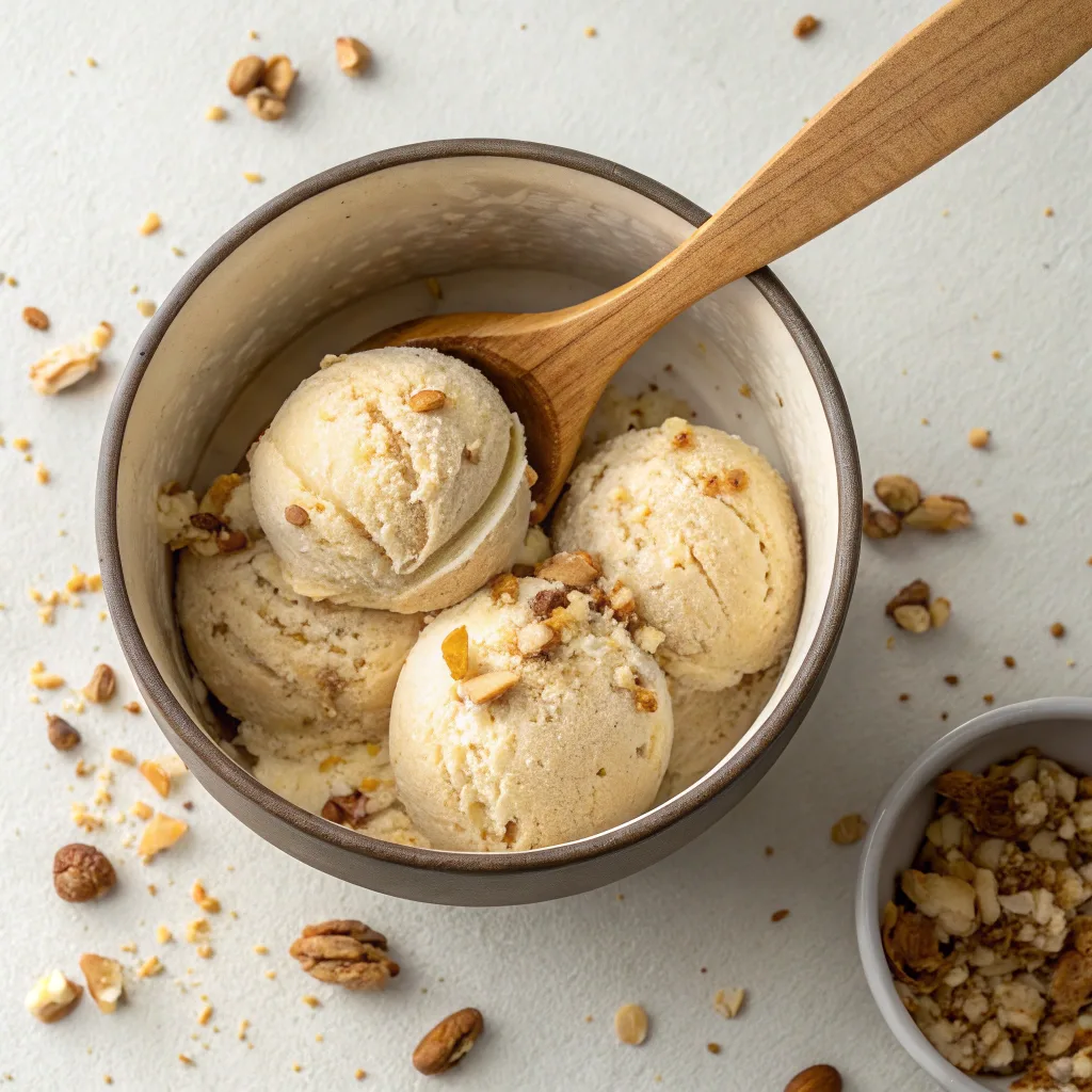 Pinon Ice Cream Pinon Ice Cream Vegan pinon ice cream with chocolate and caramel
