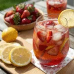Strawberry Lemonade Sangria – The Best Sweet-Tart Summer Drink to Try Now Strawberry Lemonade Sangria strawberry lemonade sangria with fresh mint and citrus