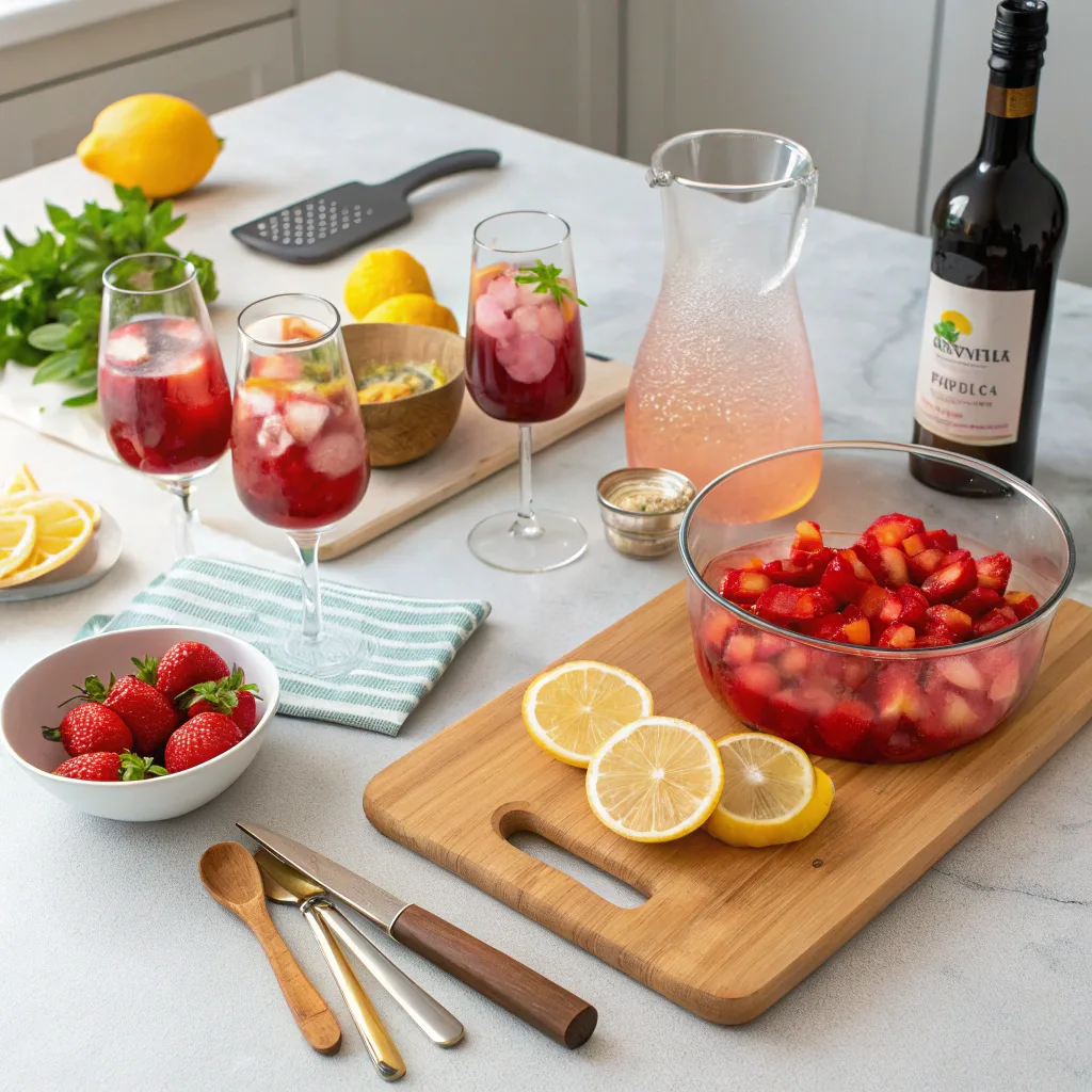 Strawberry Lemonade Sangria – The Best Sweet-Tart Summer Drink to Try Now Strawberry Lemonade Sangria how to make strawberry lemonade sangria at home