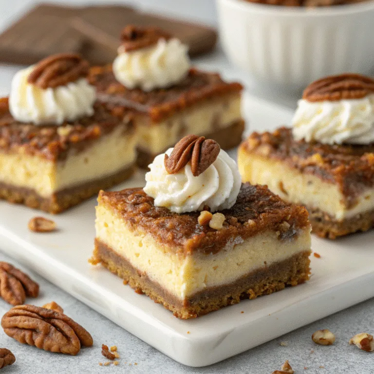 pecan pie cheesecake bars