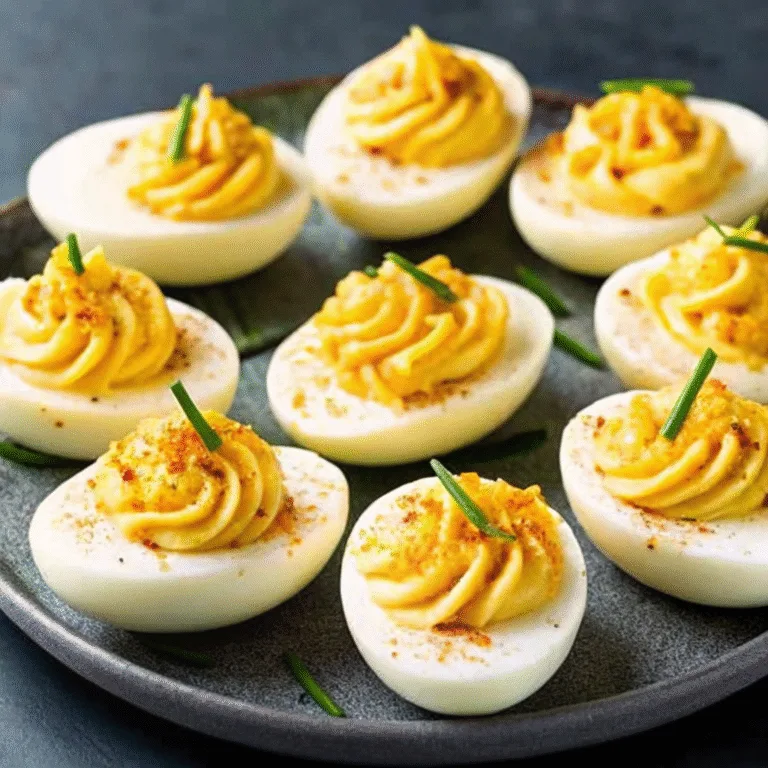 Thanksgiving Appetizer Deviled Eggs