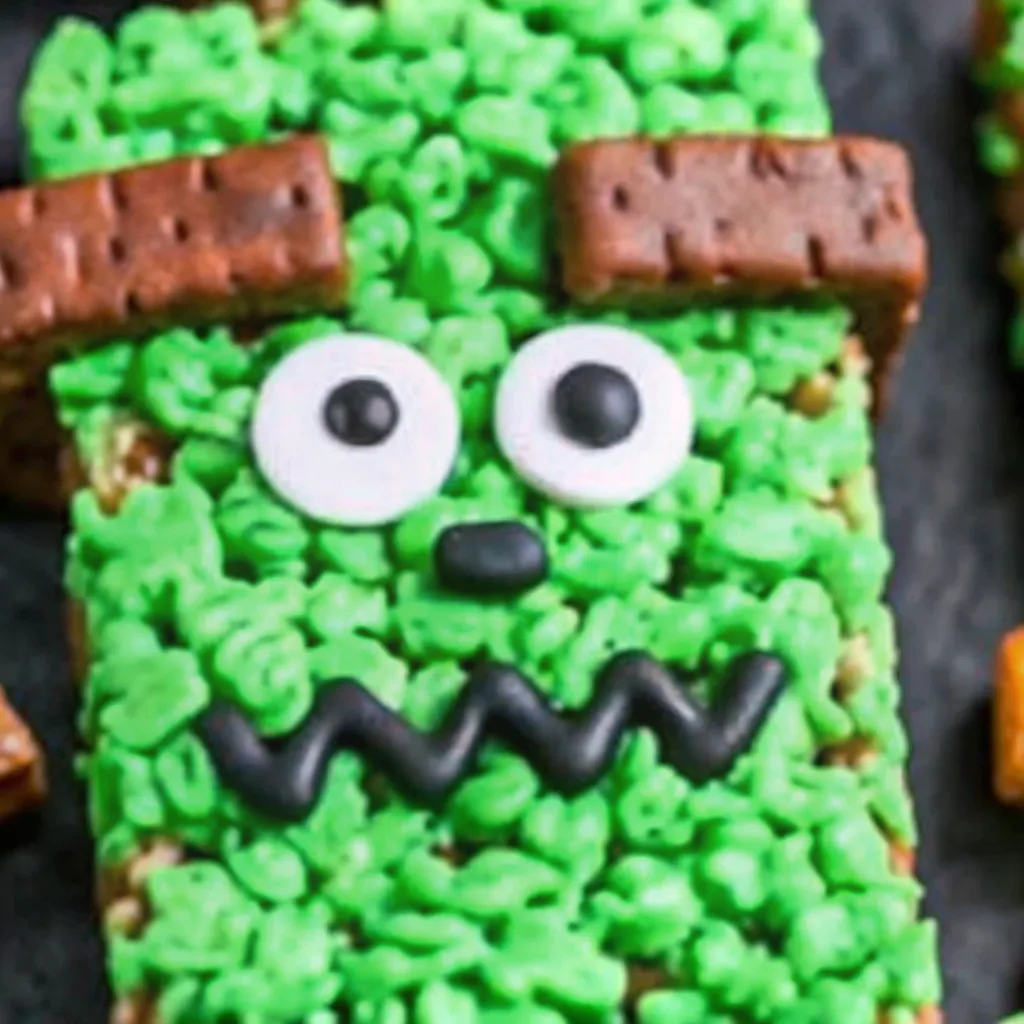Frankenstein Rice Krispie Treats for Halloween Fun image 1
