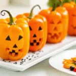 Shredded Chicken & Rice Stuffed Peppers (Halloween Style) image 4