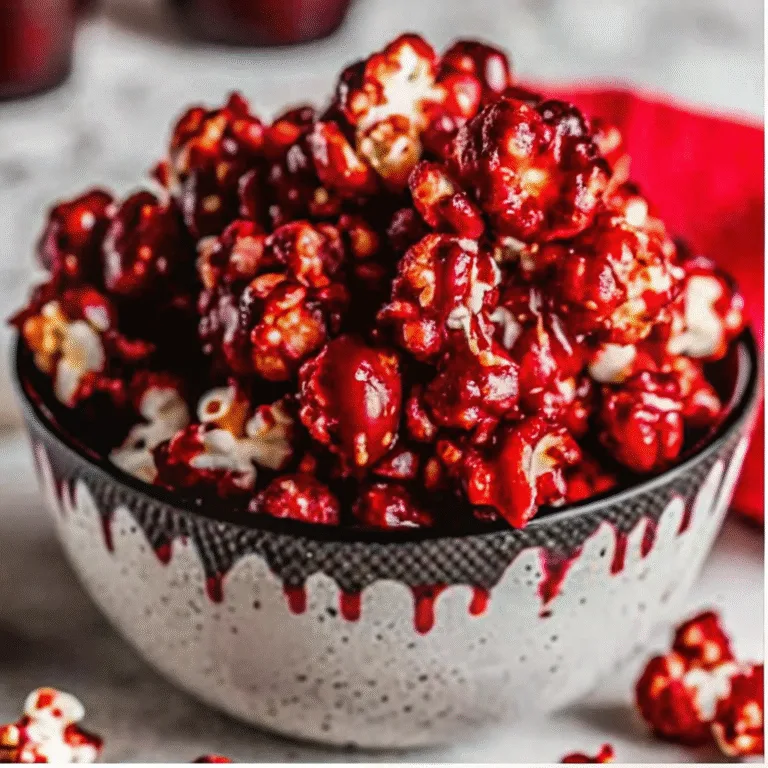 Bloody Red Velvet Popcorn