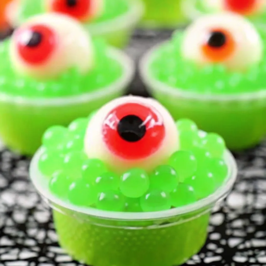 Creepy Halloween Eyeball Jello Shots