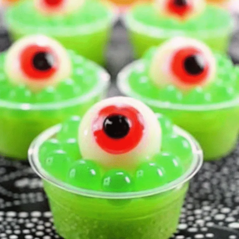Creepy Halloween Eyeball Jello Shots