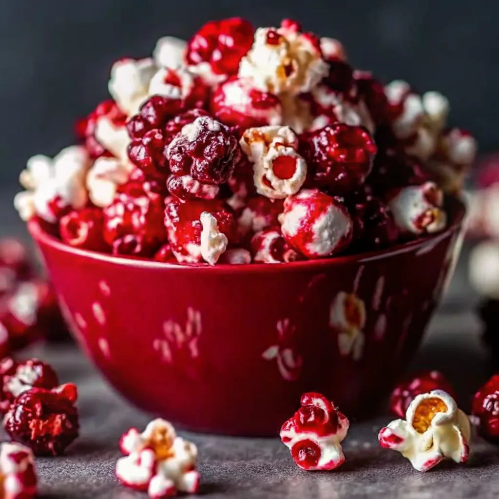 Bloody Red Velvet Popcorn