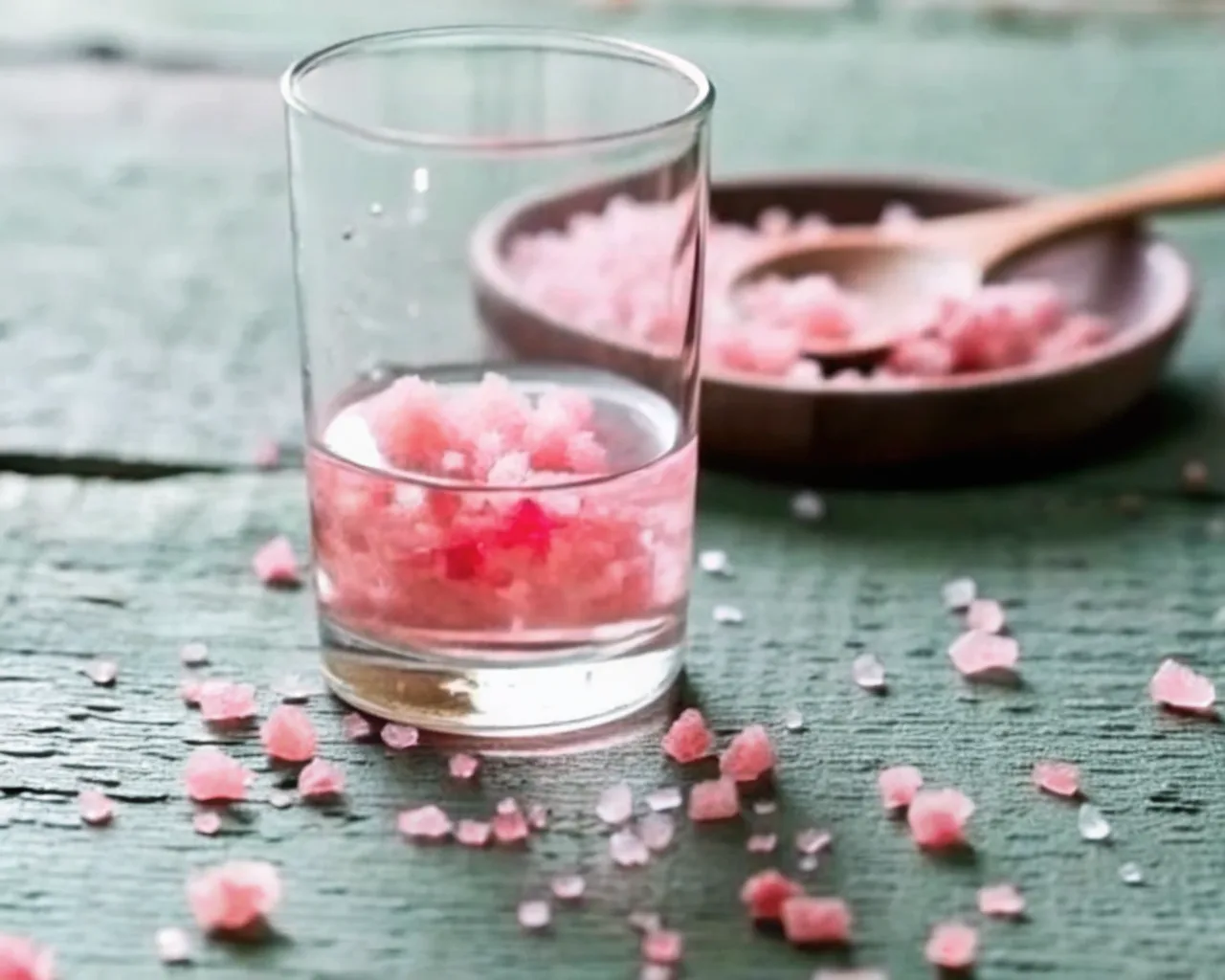 recipe for pink salt trick 2025 detox drink with lemon and apple cider vinegar