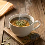 Bariatric seed tea recipe in a rustic cup