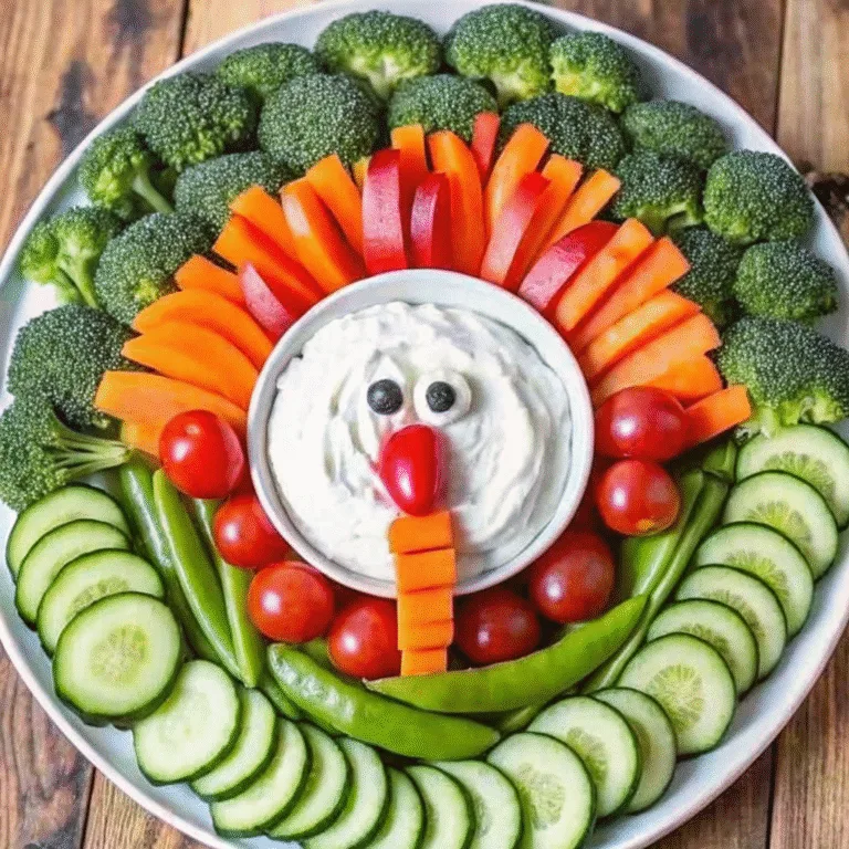 Thanksgiving Turkey Veggie Tray