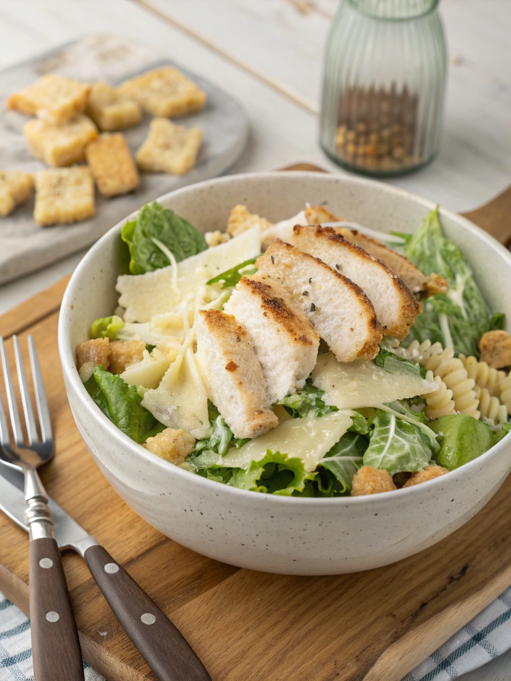 20-Minute Chicken Caesar Pasta Salad | Best salad recipes, Health dinner recipes, Healthy recipesingredients