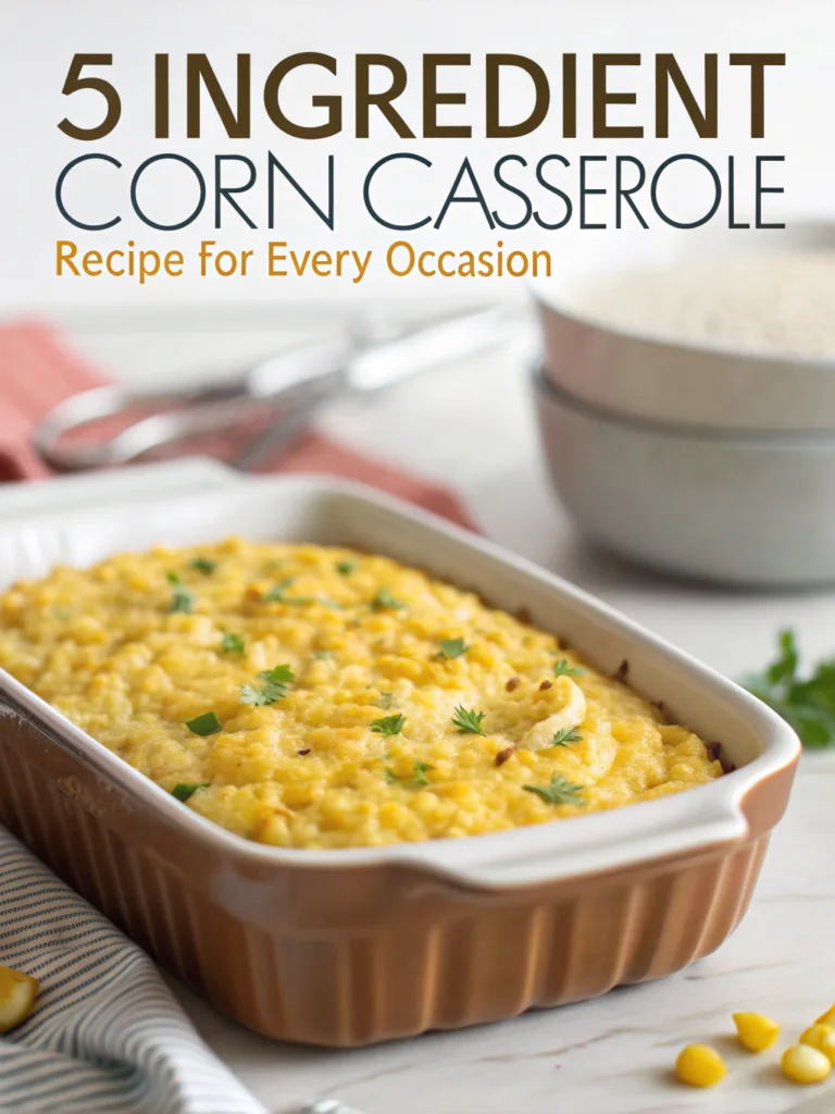5 Ingredient Corn Casserole Recipe for Every Occasion