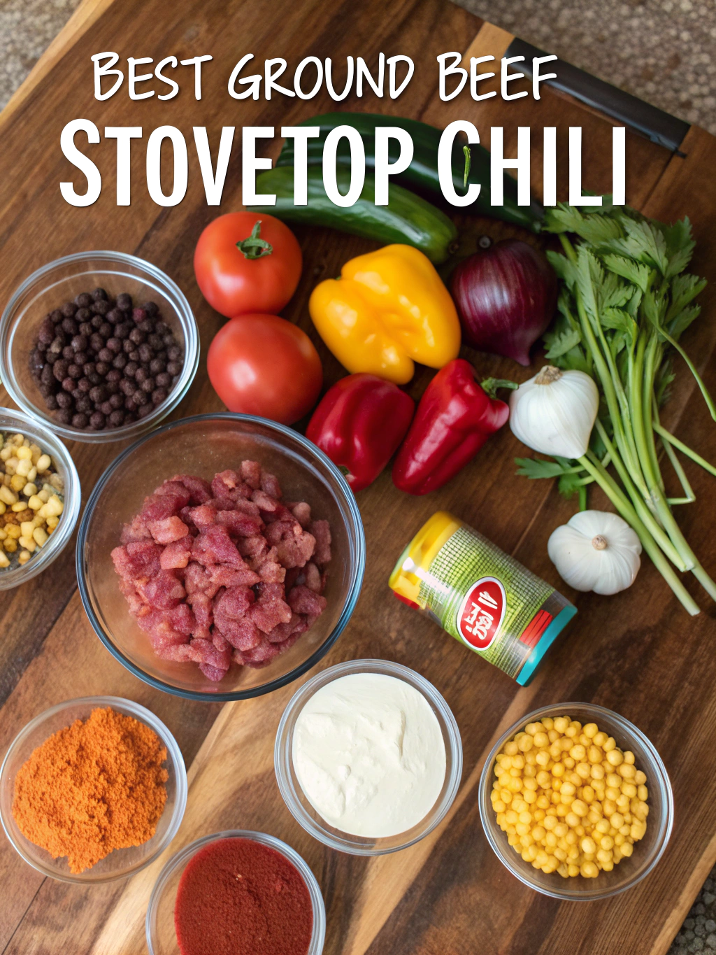 The Best Ground Beef Stovetop Chili Recipe That Never Fails Best Ground Beef Stovetop Chili ingredients