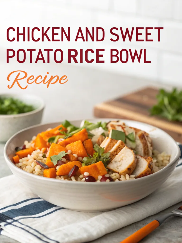 Chicken and Sweet Potato Rice Bowl