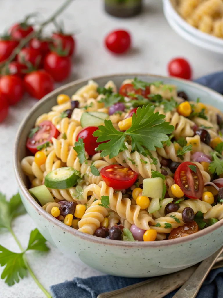 Cowboy Caviar Pasta Salad