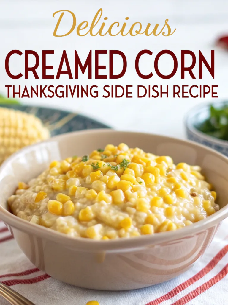 Delicious Creamed Corn Thanksgiving Side Dish