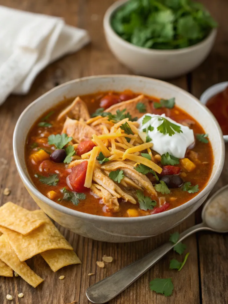 Easy Chicken Taco Soup Recipe
