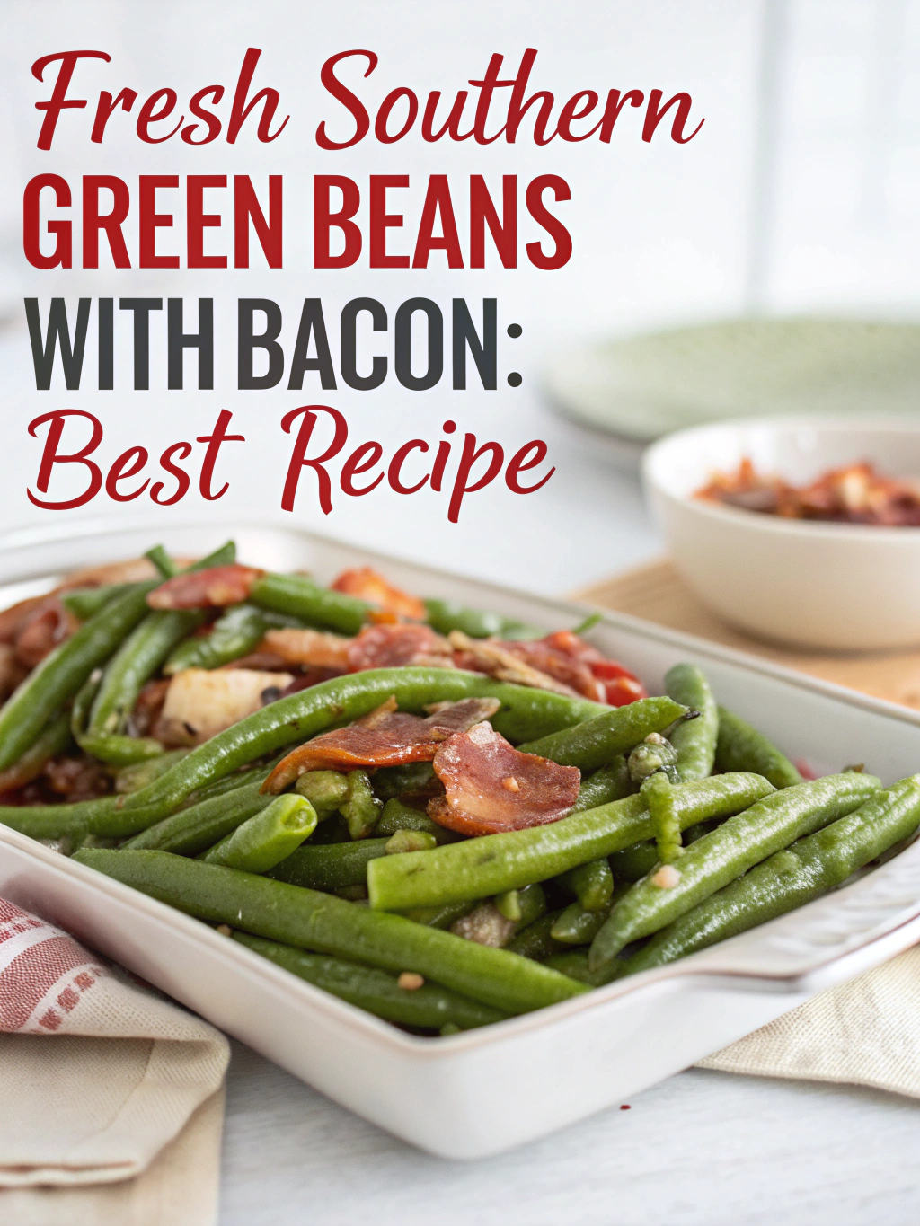 Fresh Southern Green Beans with Bacon: Best Recipe
