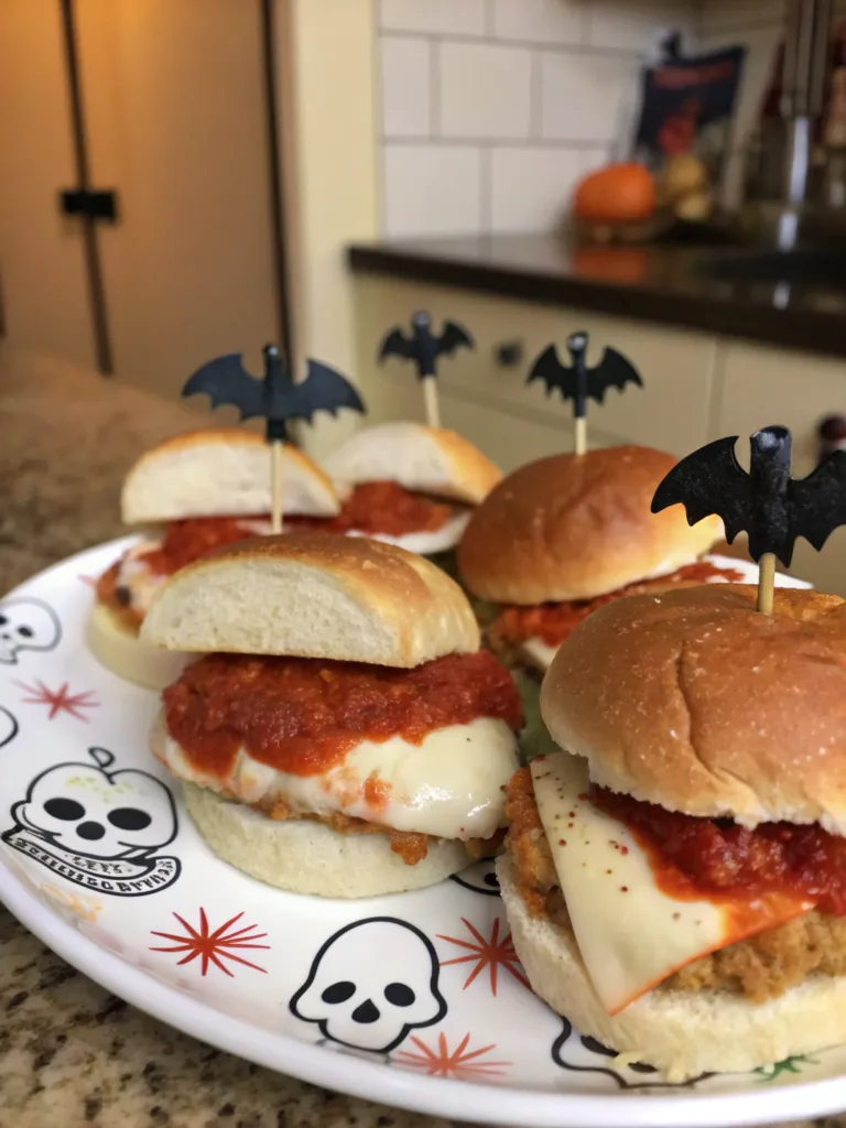 Halloween Chicken Parm Slidersingredients