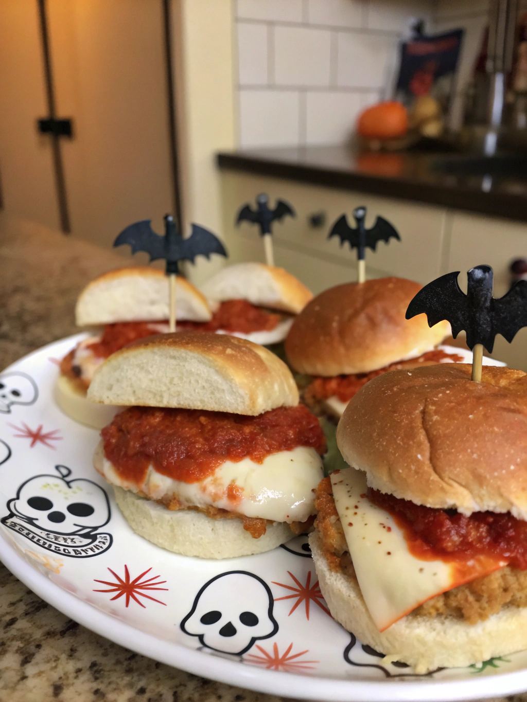 Halloween Chicken Parm Slidersingredients