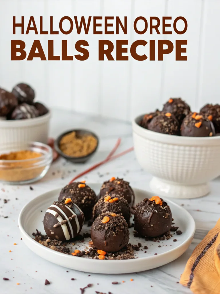 Halloween Oreo Balls