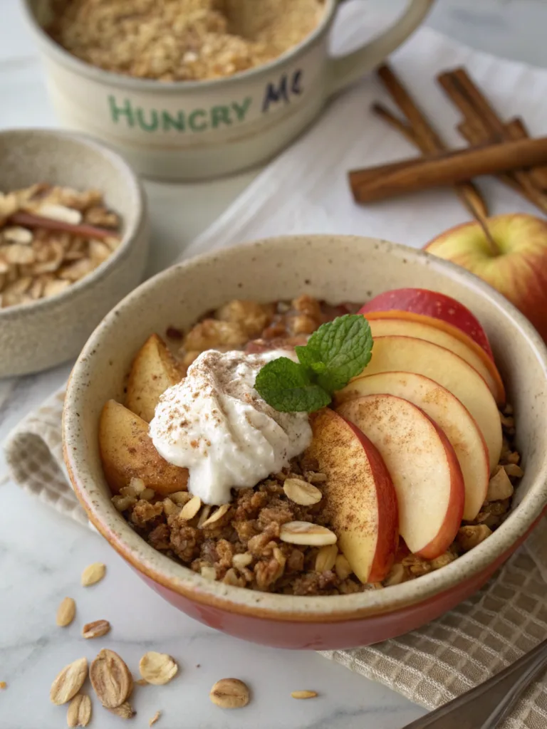 Healthy Breakfast Apple Crumble - Her Highness, Hungry Me