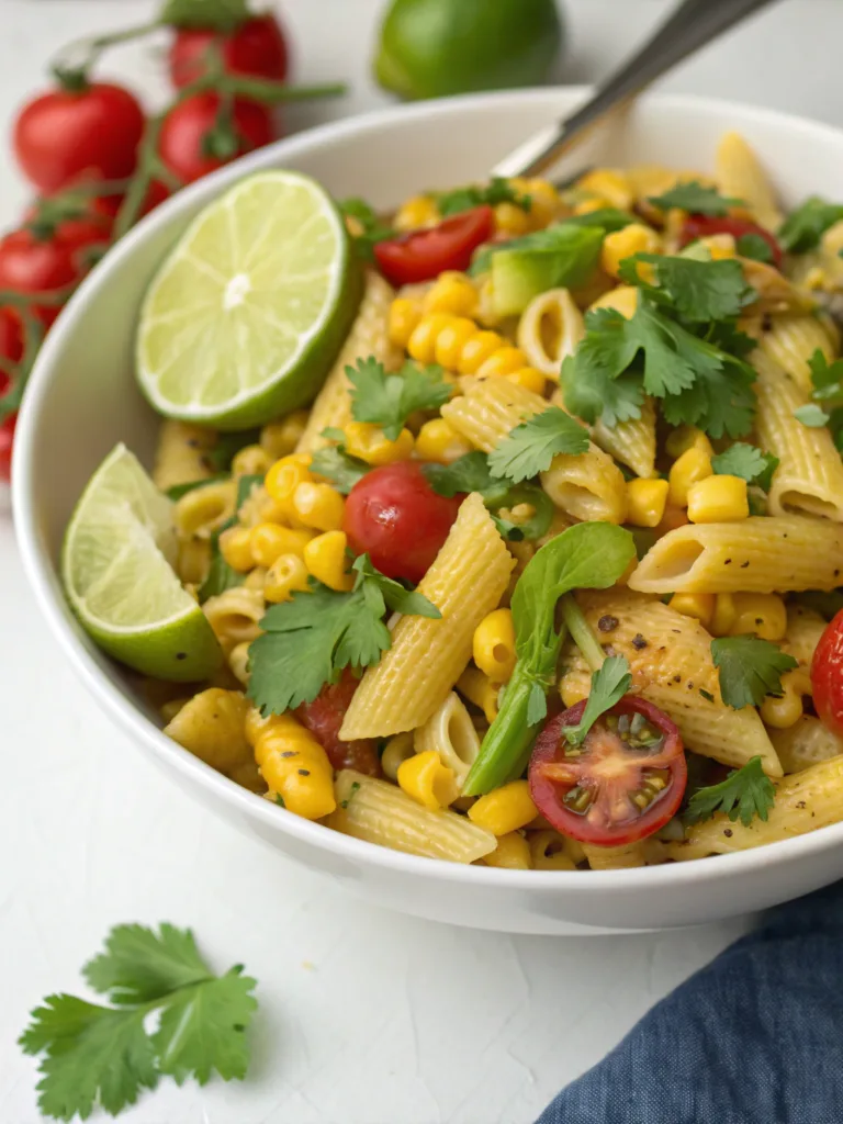 Healthy Street Corn Pasta Salad