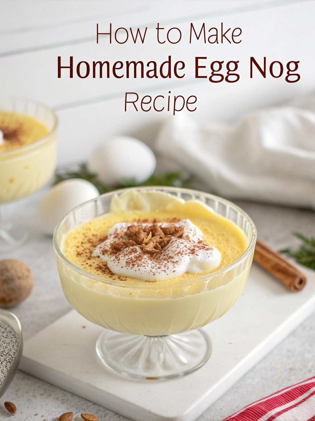 How to make homemade egg nog