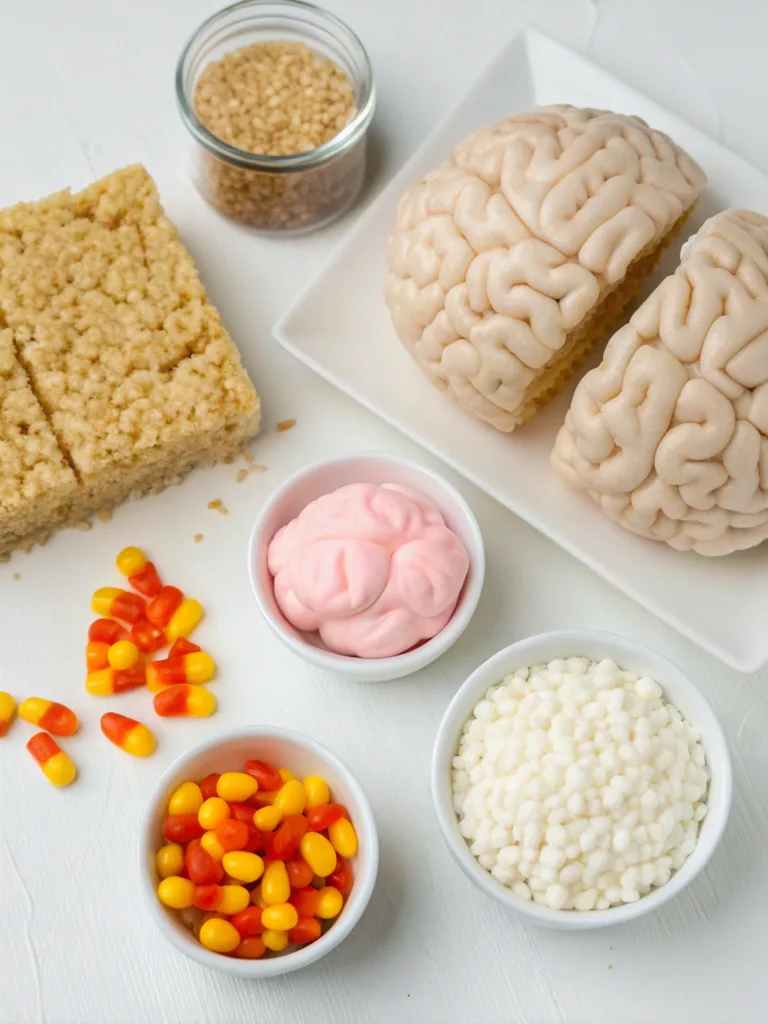 Marshmallow Rice Krispies Halloween Brains: Spooky Treats Kids Will Devour Marshmallow Rice Krispies Marshmallow Rice Krispies (Bubbles) Halloween Brainsingredients