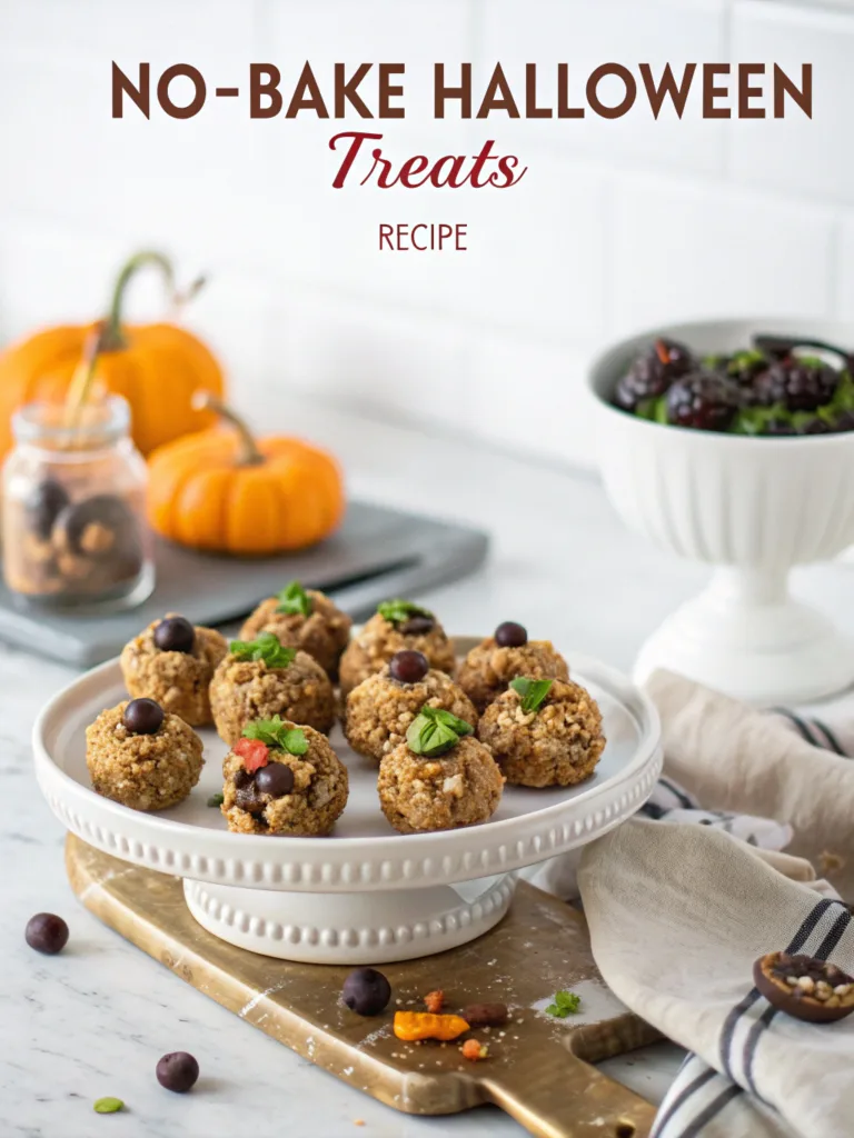 10 No-Bake Halloween Treats That Will Dazzle Your Party Guests No-Bake Halloween NO-BAKE HALLOWEEN TREATSingredients