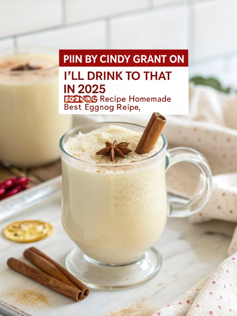 Pin by Cindy Grant on I'll Drink To That in 2025 | Eggnog recipe homemade, Best eggnog recipe, Eggnog recipe