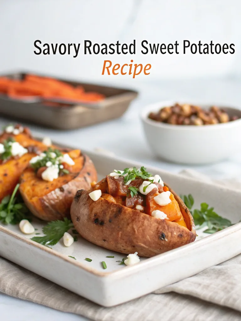 Savory Roasted Sweet Potatoes