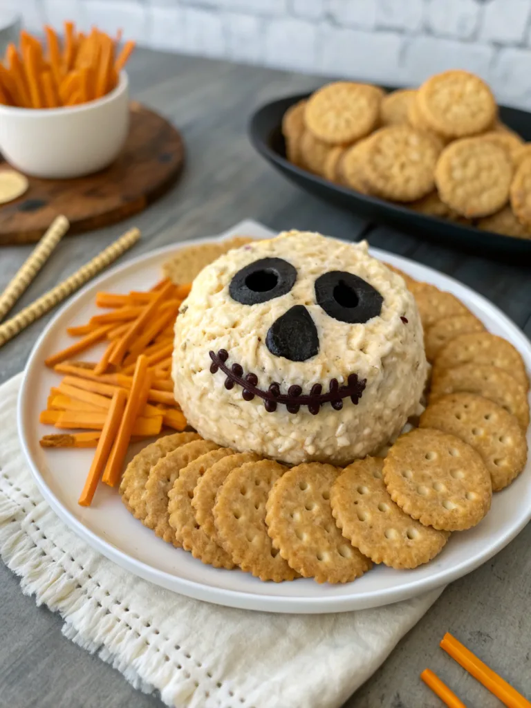 Skellington Cheese Ball Appetizer Recipeingredients