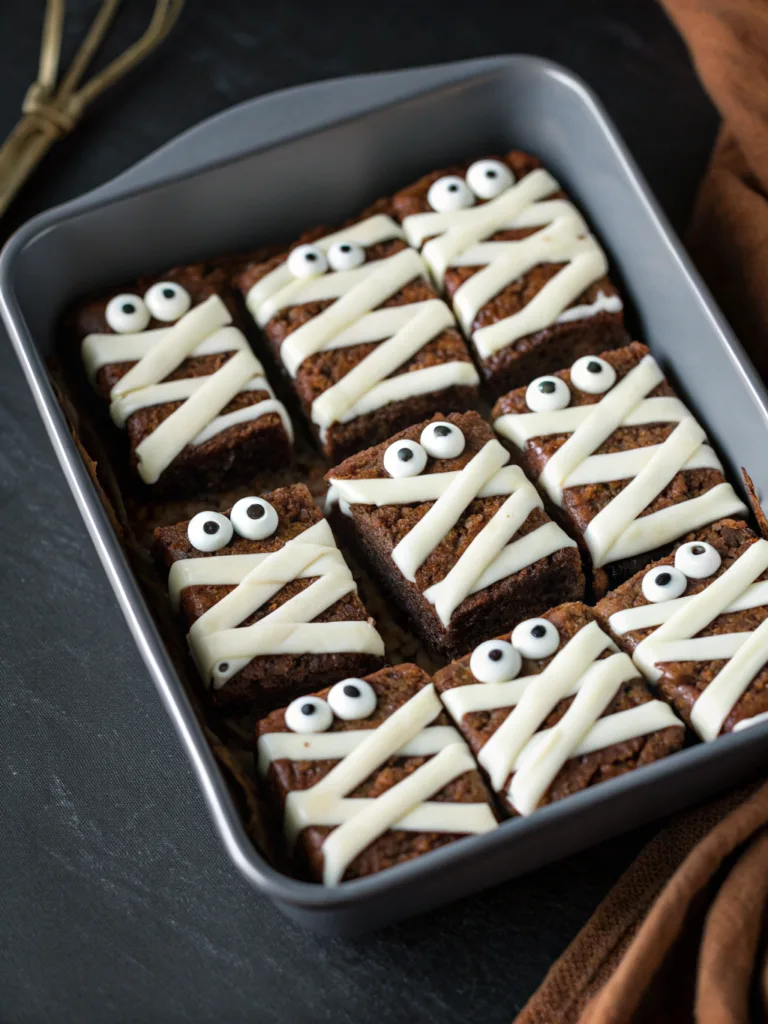 Easy Spooky Mummy Brownies: Perfect Halloween Party Treats Spooky Mummy Brownies Spooky Mummy Brownies