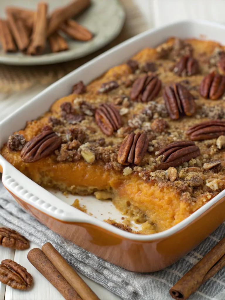 Sweet Potato Casserole With Pecans