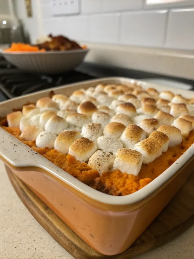 Sweet Potato Casserole with Marshmallows