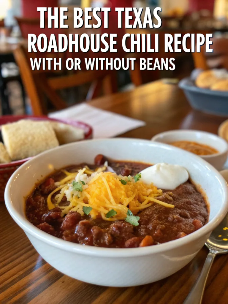 The BEST Texas Roadhouse Chili Recipe (With or Without Beans)