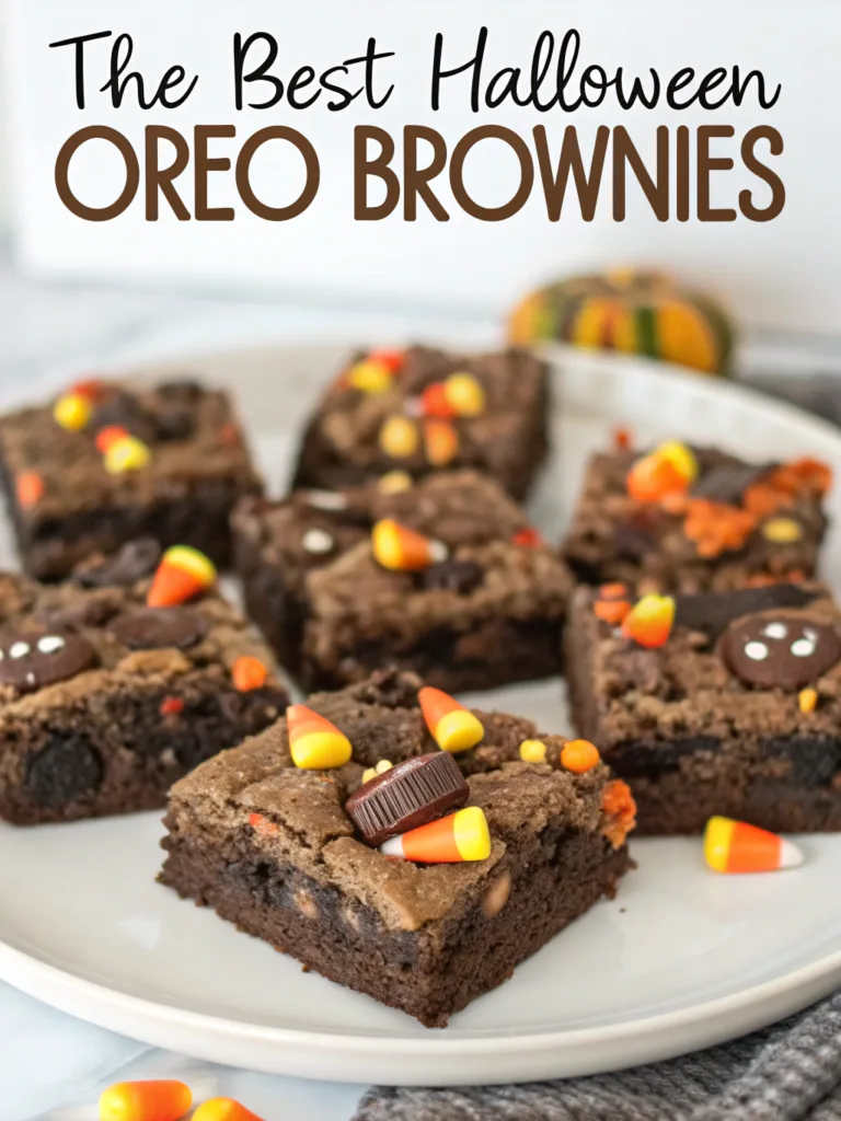The Best Halloween Oreo Brownies Recipe for Halloween!