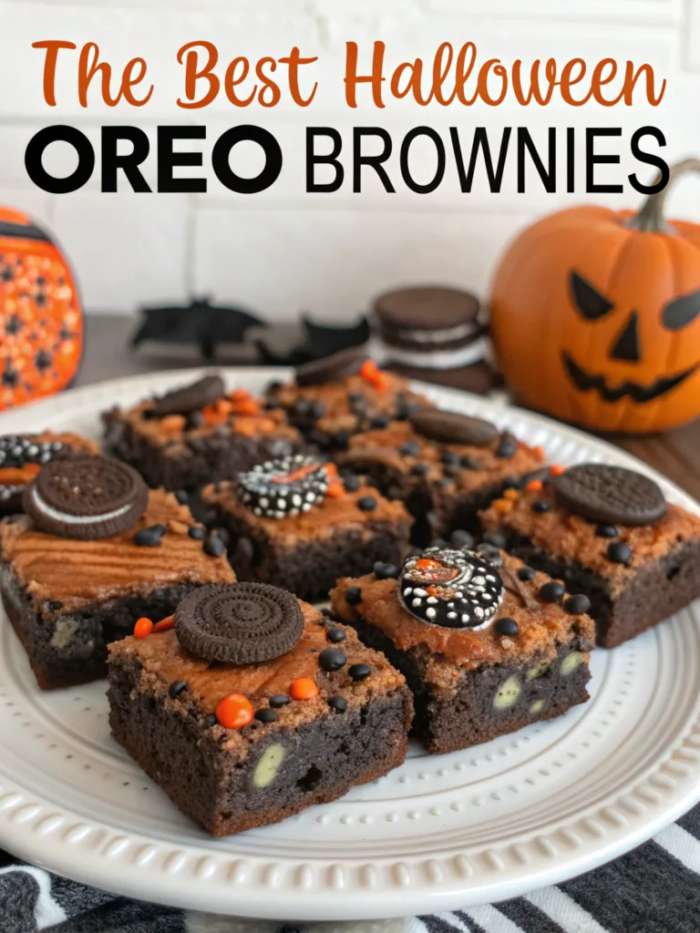 The Best Halloween Oreo Brownies Recipe for Halloween! Spooky Treats Your Family Will Devour Halloween Oreo Brownies The Best Halloween Oreo Brownies Recipe for Halloween!ingredients