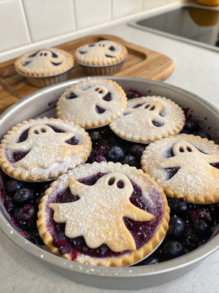 Easy Vegan Blueberry Ghost Hand Pies: Adorable Halloween Treats Anyone Can Make Vegan Blueberry Vegan Blueberry Ghost Hand Piesingredients