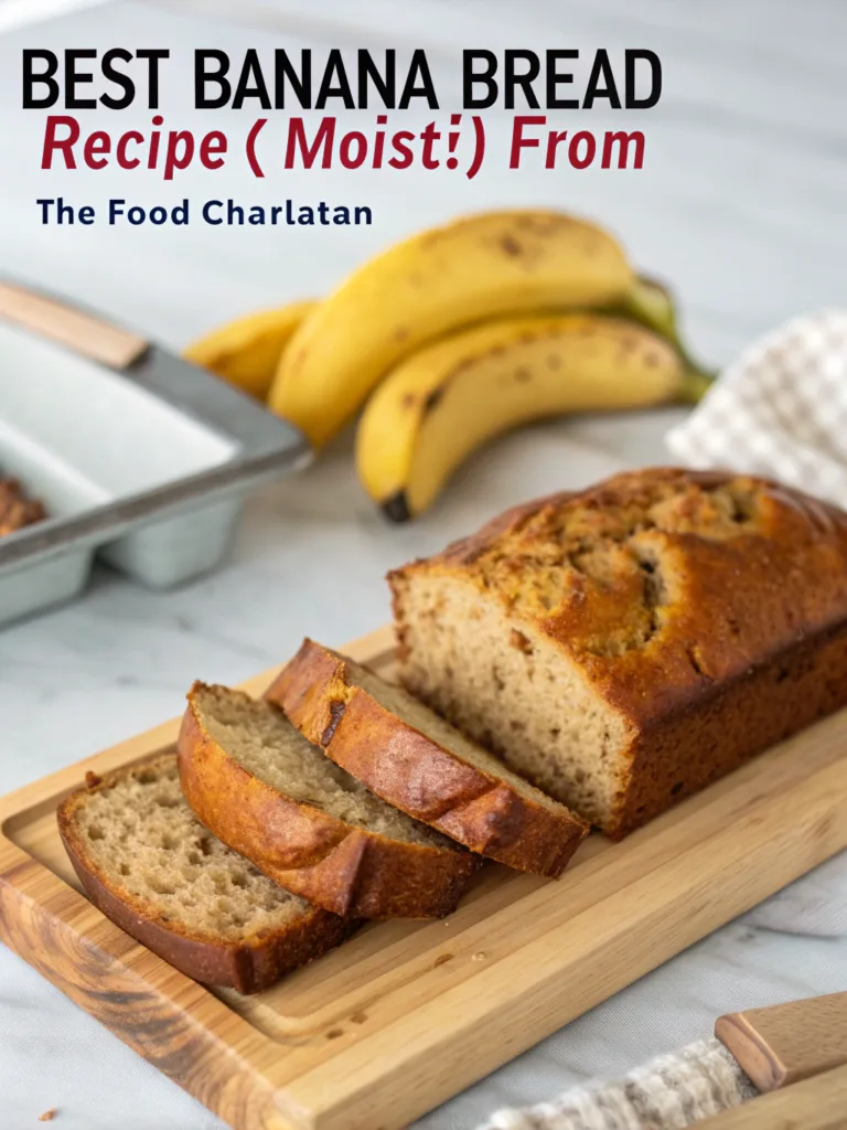 Best Banana Bread Recipe (Moist!) from The Food Charlatan