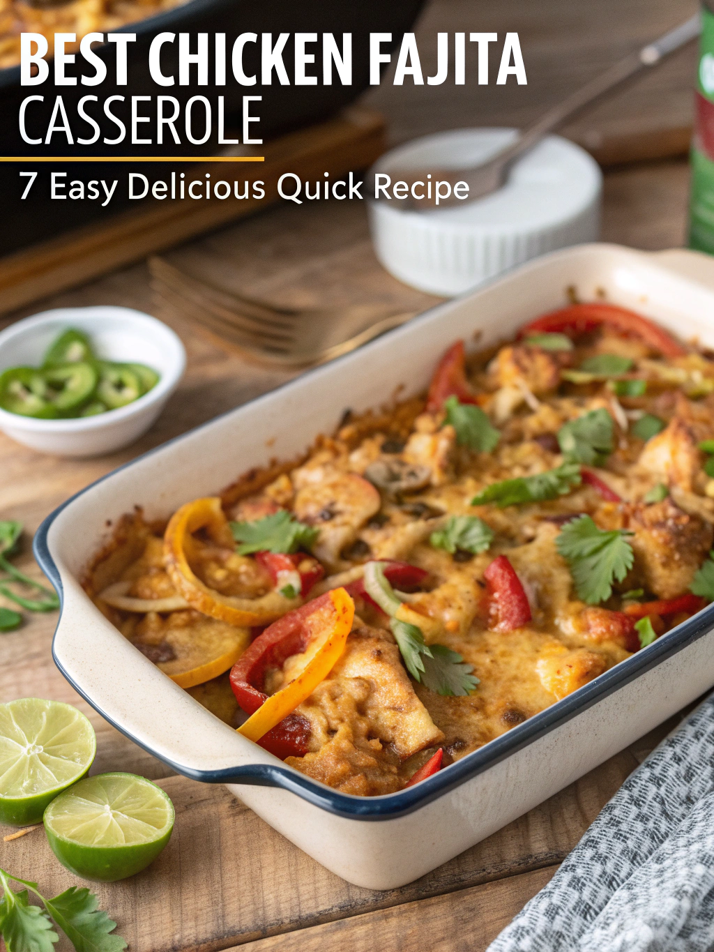 Best Chicken Fajita Casserole: 7 Easy Delicious Quick Recipeingredients