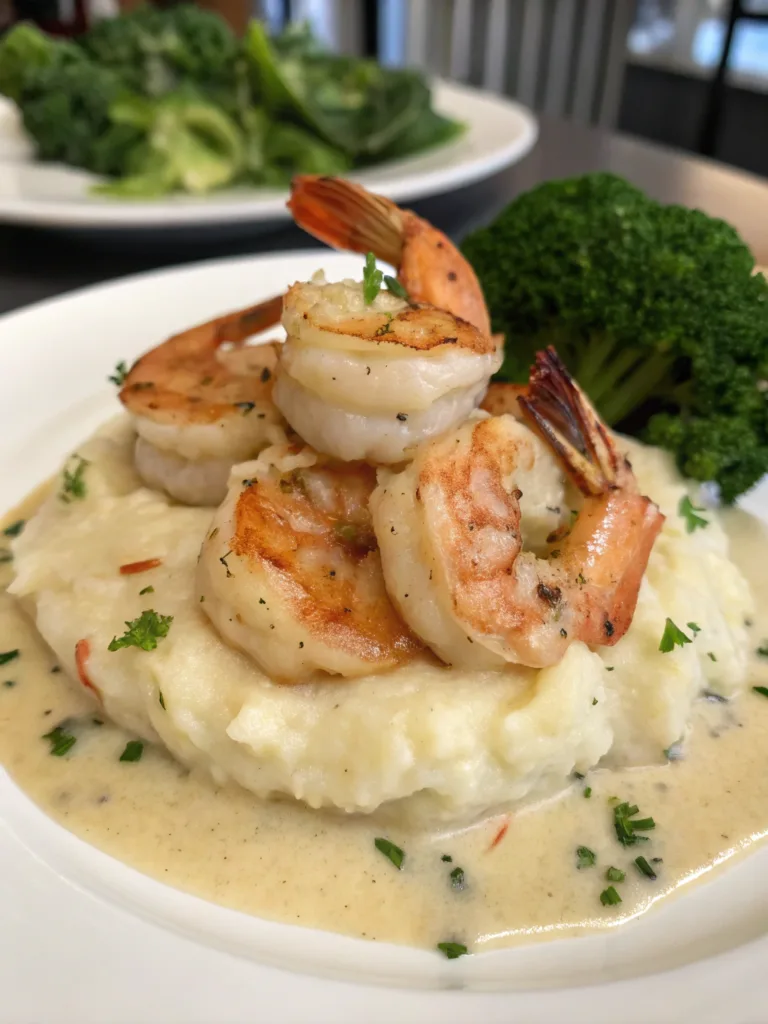 Creamy Garlic Shrimp Over Mashed Potatoesingredients