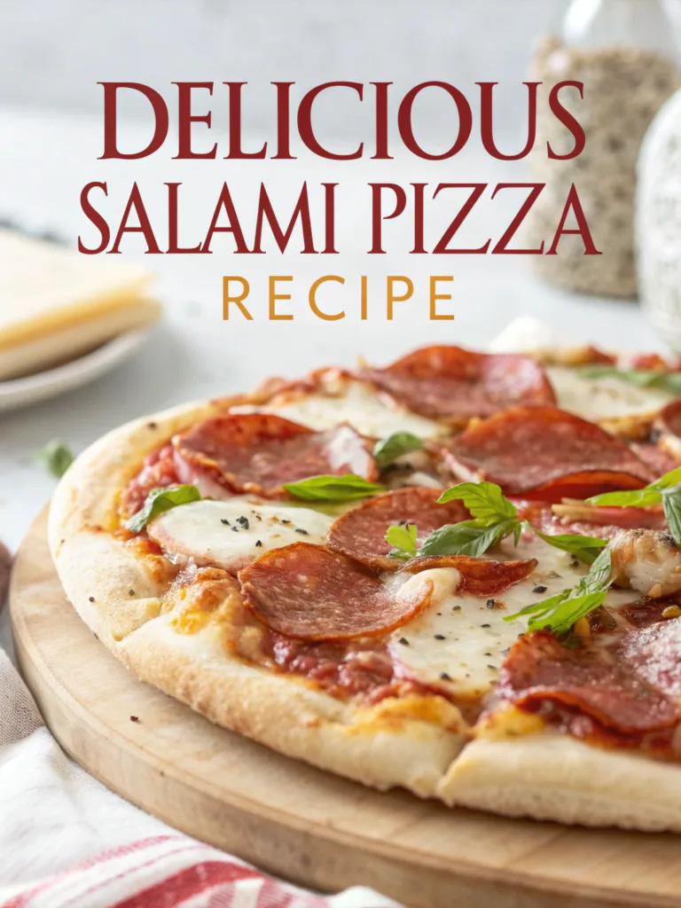 Delicious Salami Pizza
