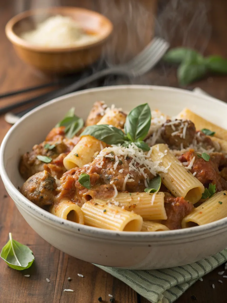 Have You Tried This Creamy Italian Sausage Rigatoni Recipe?ingredients