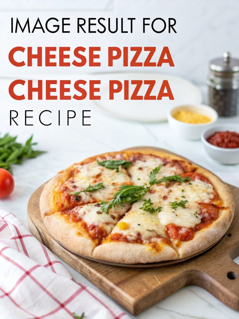 Best Homemade Cheese Pizza Recipe That's Perfect Every Time 2027 Cheese Pizza Recip Image result for cheese pizza | Cheese pizza recipe, Cheese pizza, Delicious pizza