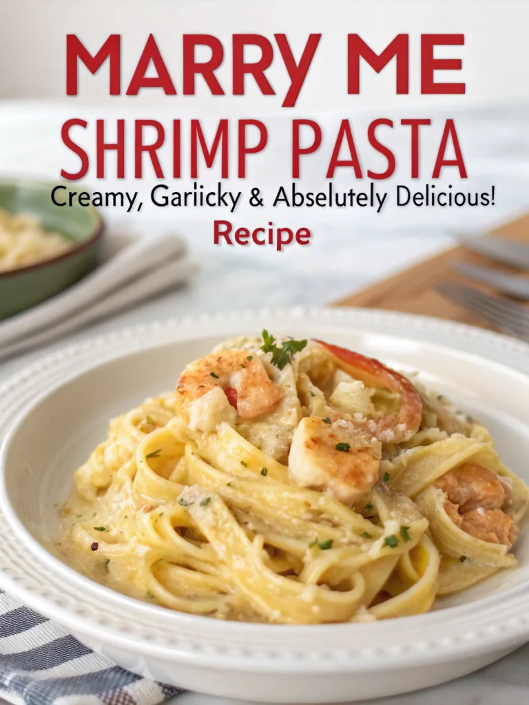 Marry Me Shrimp Pasta – Creamy, Garlicky & Absolutely Delicious!