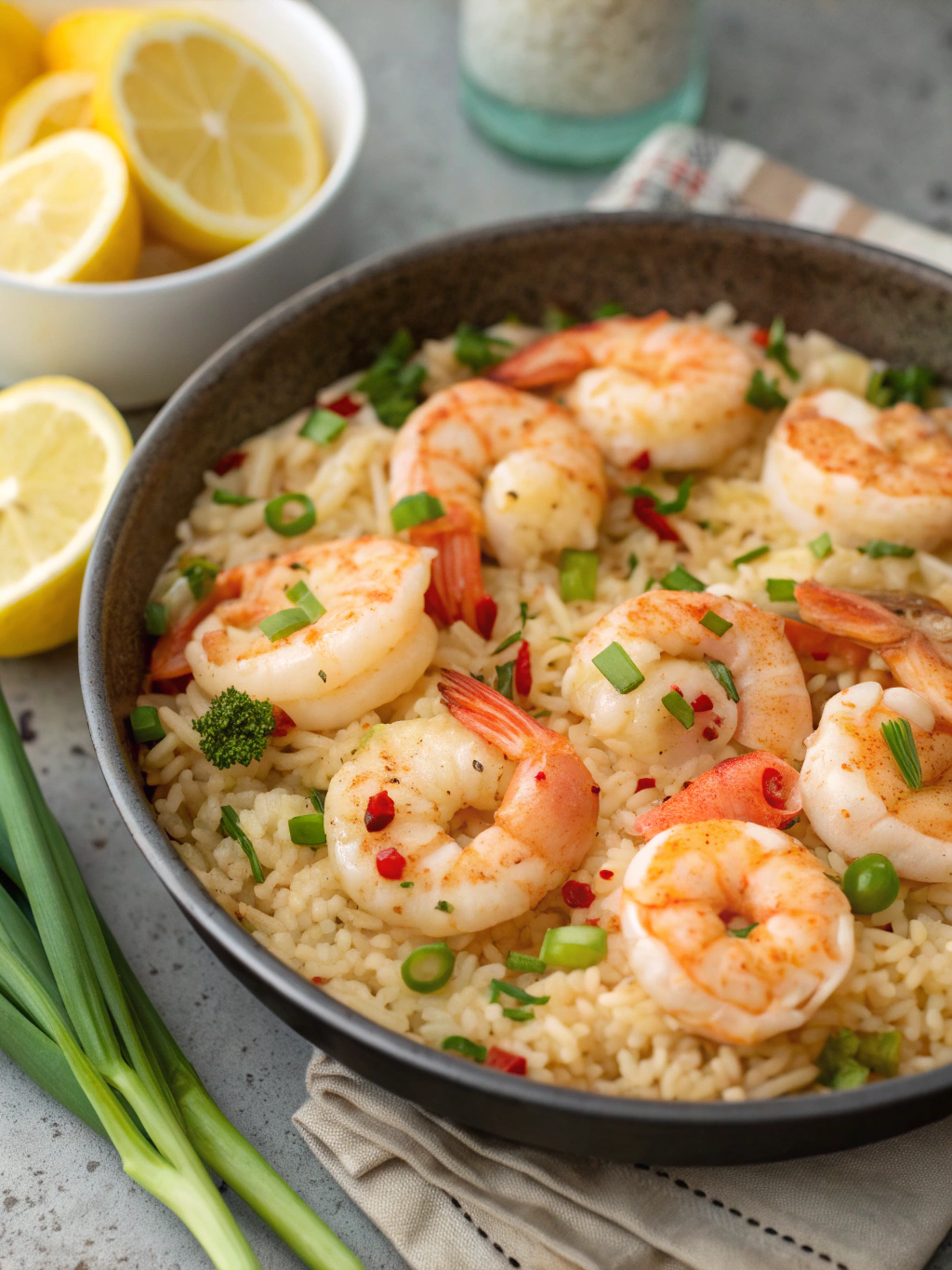 One Pan Creamy Garlic Butter Shrimp A Weeknight Rice Bowlingredients