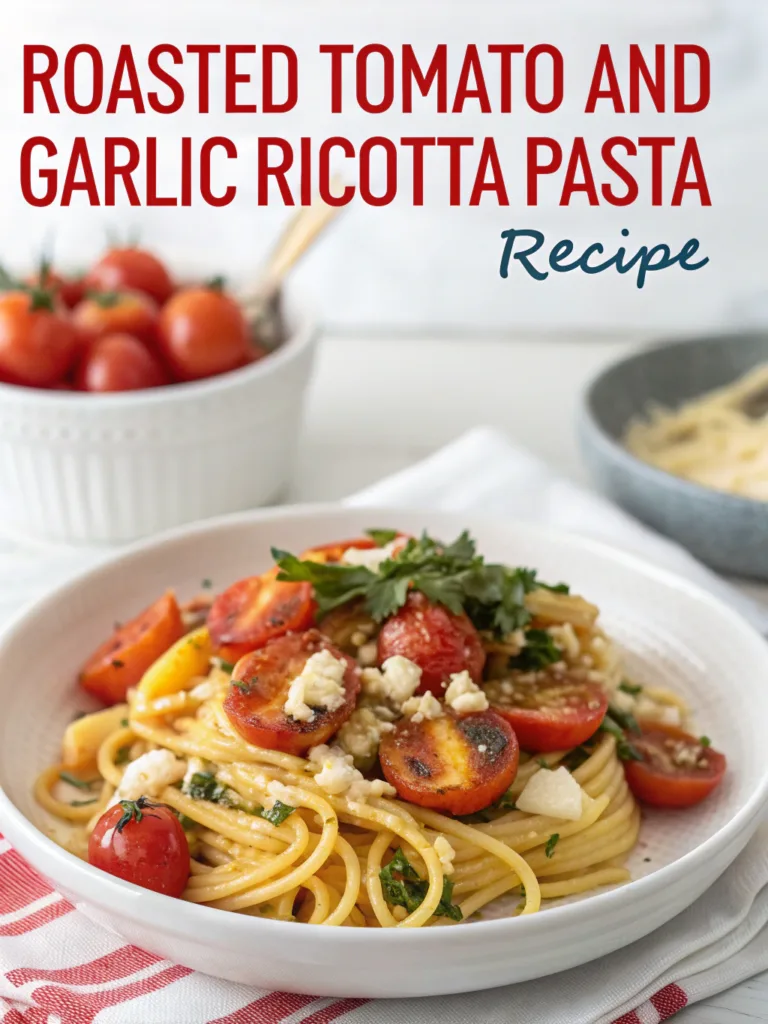 Roasted Tomato and Garlic Ricotta Pasta